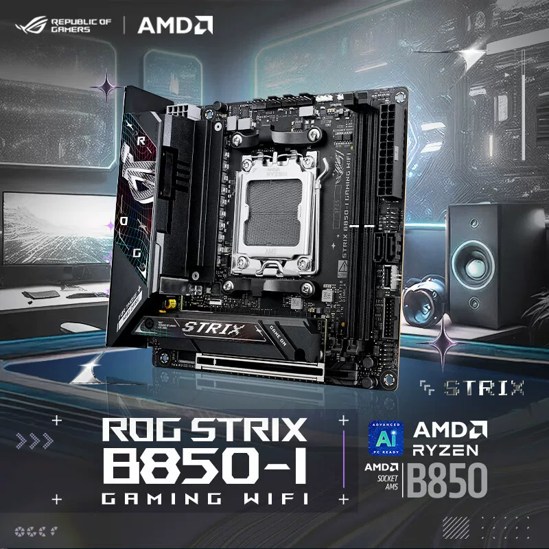 [ROGROG STRIX B850-I GAMING WIFI миниатюрная материнская плата CPU 7800X3D/9800X3D]
