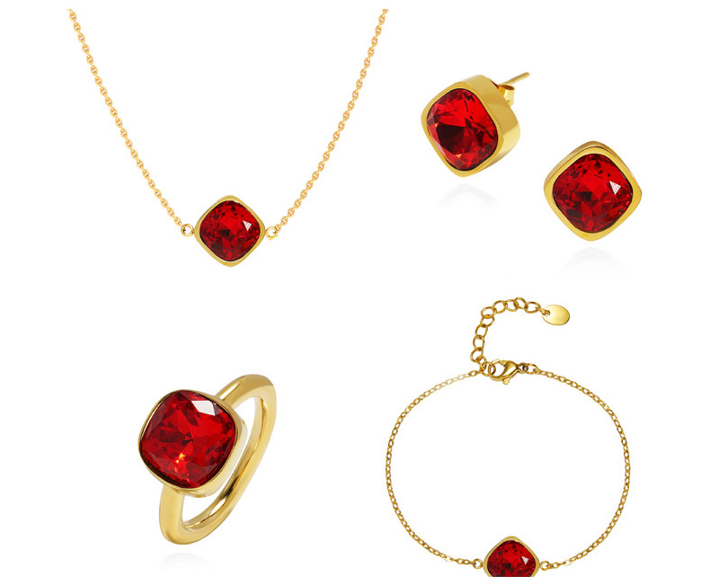 9g Weight Artificial Crystal Pendant Material Pendant Necklace Classification Titanium Steel Chain Material cable chain Chain Type 1 Piece Quantity Holiday, Daily Occasion Artificial Crystal, Titanium Steel Material Geometric Pattern All Seasons Season Unisex Gender Lady Style Lady Geometric Artificial Crystal Titanium Steel Cable Chain Pendant Necklaces Wholesale 15