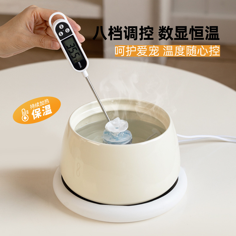 Cerámica gato circulante automático filtro dispensador de agua para mascotas flujo silencioso gato tazón alimentación de agua viva