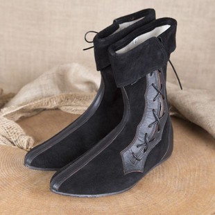 25 Cross-Border Export New European and American Retro Viking Amazon Medieval Renaissance Pirate Men's Short Boots Leather