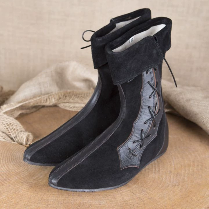 25 трансграничных экспортных новых европейских и американских ретро мужских коротких кожаных ботинок Viking Amazon в средневековом стиле эпохи Возрождения