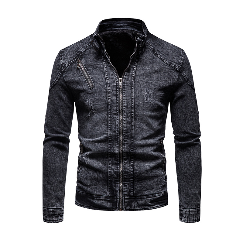 Men's Clothing Trendy Cotton Slim Men's Retro Trendy Denim Jacket Clothes _voghion.com