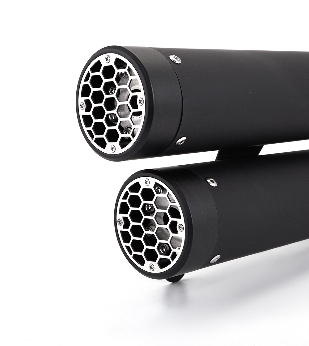 Motorcycle exhaust pipe modification Vespa GTS300 double-out middle and tail section non-destructive installation 2008-2020
