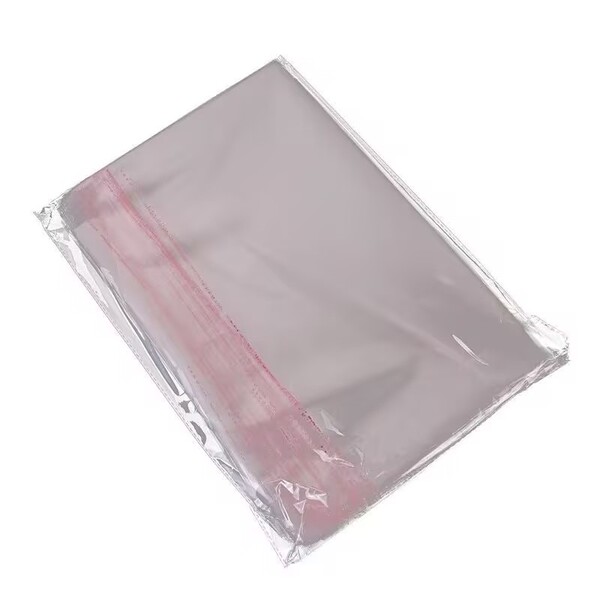 Self-adhesive transparent bag