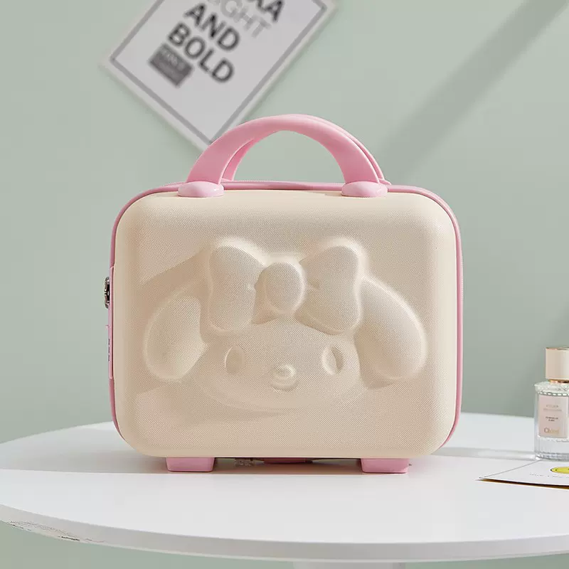 长耳兔手提箱可爱蝴蝶结14迷你行李箱旅行箱化妆箱伴手礼盒拉链