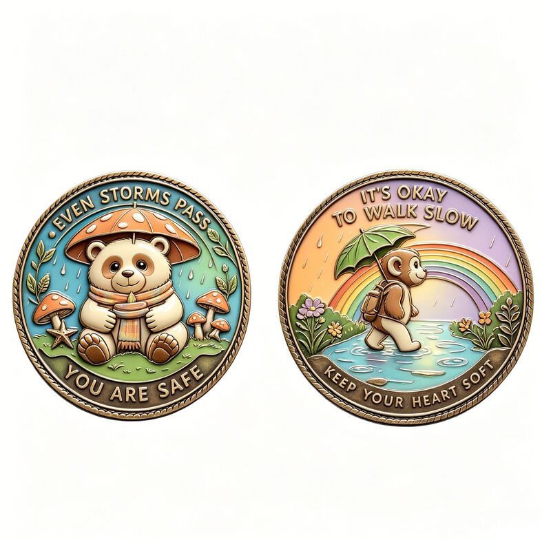 Cross-Border Metal Tooth Fairy Coins, Commemorative Coins, Decision-Making Coins, Customized Coins, Corporate Gifts, Colorful Metal Crafts Cross-Border Metal Tooth Fairy Coins, Commemorative Coins, Decision-Making Coins, Customized Coins, Corporate Gifts, Colorful Metal Crafts