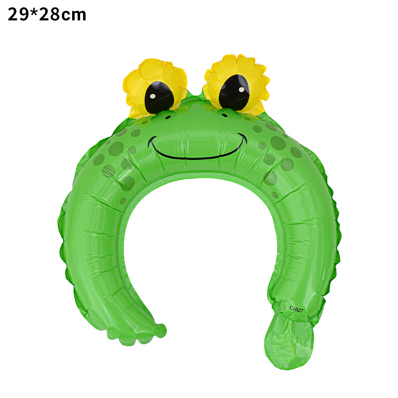 Globos inflables con forma de diadema para niños, famosos en Internet, regalos promocionales para escanear códigos QR, animales de dibujos animados, globos de aluminio para el Día Nacional