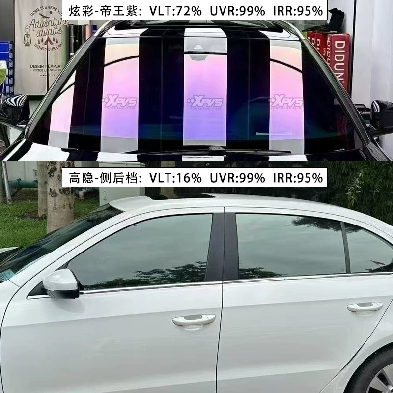 Автомобильная теплоизоляционная пленка двойная серебряная металлическая пленка солнечная пленка высокая теплоизоляционная пленка алмаз 3mil безопасность взрывозащищенная пленка вся автомобильная пленка