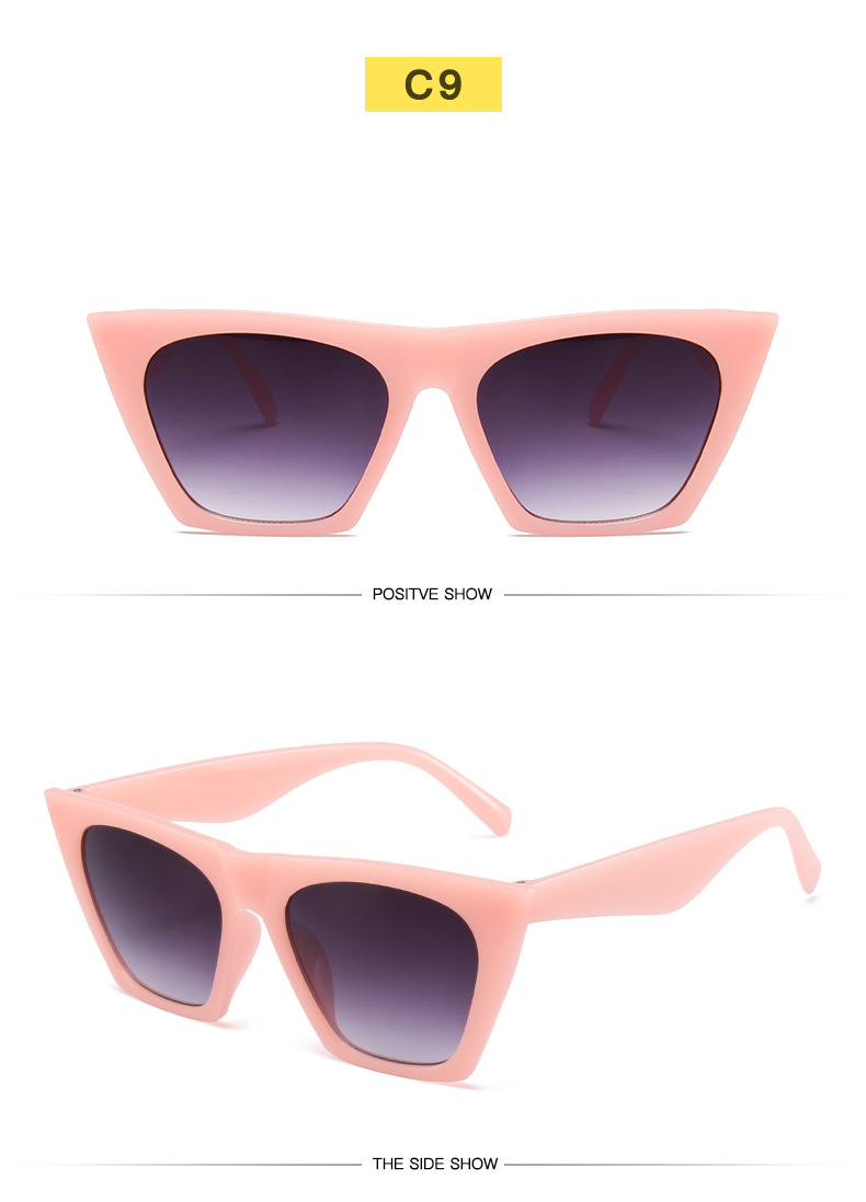Gafas de sol cuadradas retro a la moda para hombre y mujer_voghion.com