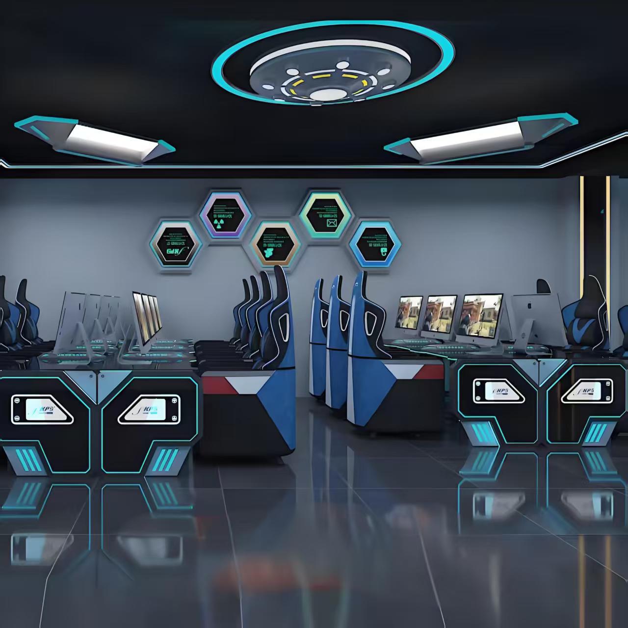 Módulo de modelado de iluminación de café en línea Iluminación de atmósfera Juegos de la ciudad Sala de juegos Lámpara de forma especial KTV Lámpara decorativa de atmósfera personalizada