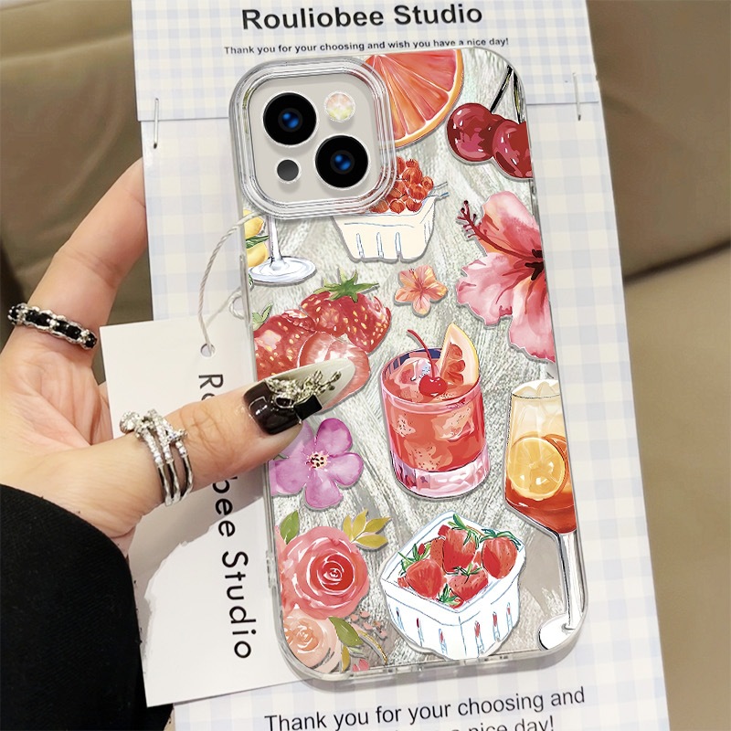 PC Soda Water Strawberry Cute Phone Cases Phone Accessories display picture 9