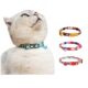 Cat Collar Neck Dog Necklace Cat Bell Knit Neck Small Floral Cat Collar Kitten Hanging Card Jewelry