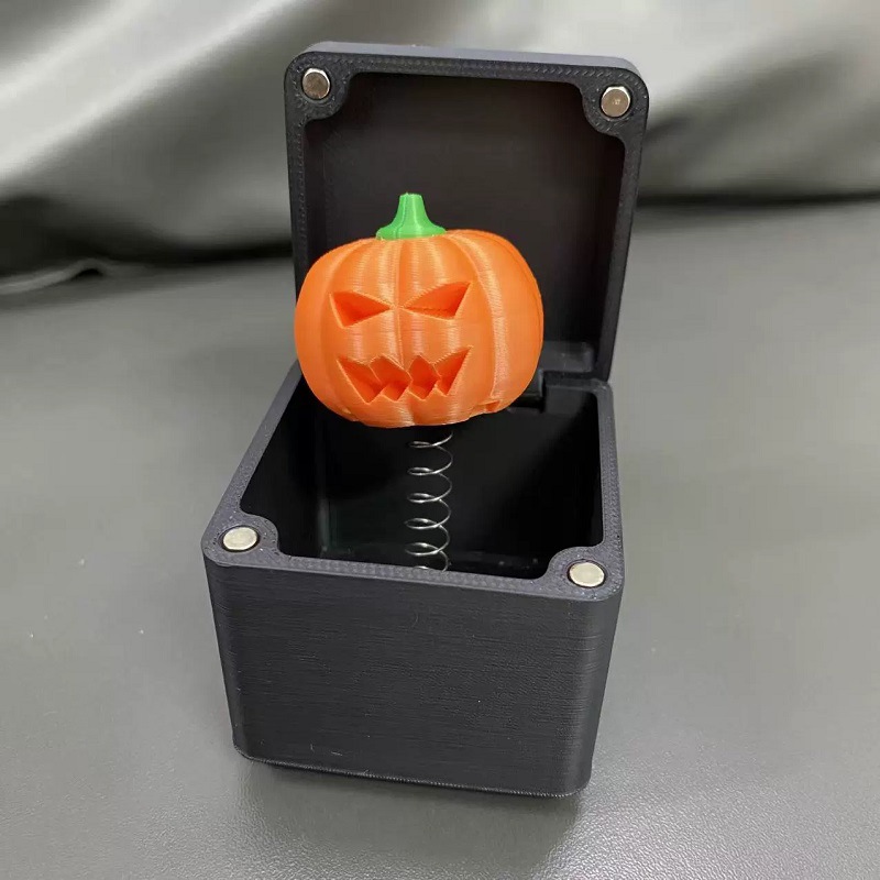 Caja de Regalo Sorpresa de Calabaza Naranja de Halloween