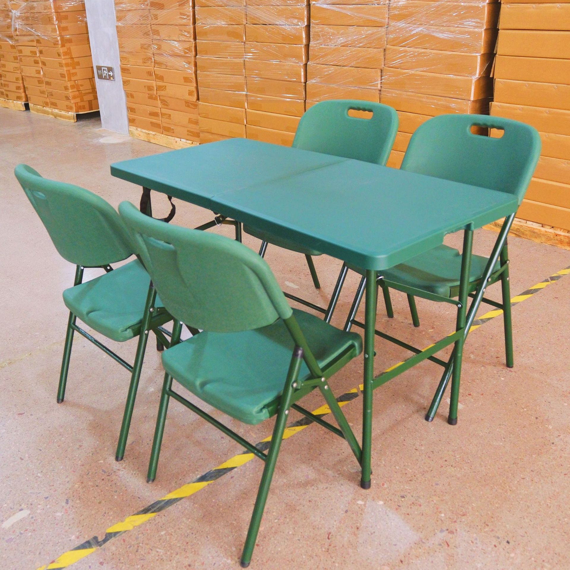 120*60*75cm [테이블 1개, 의자 4개]