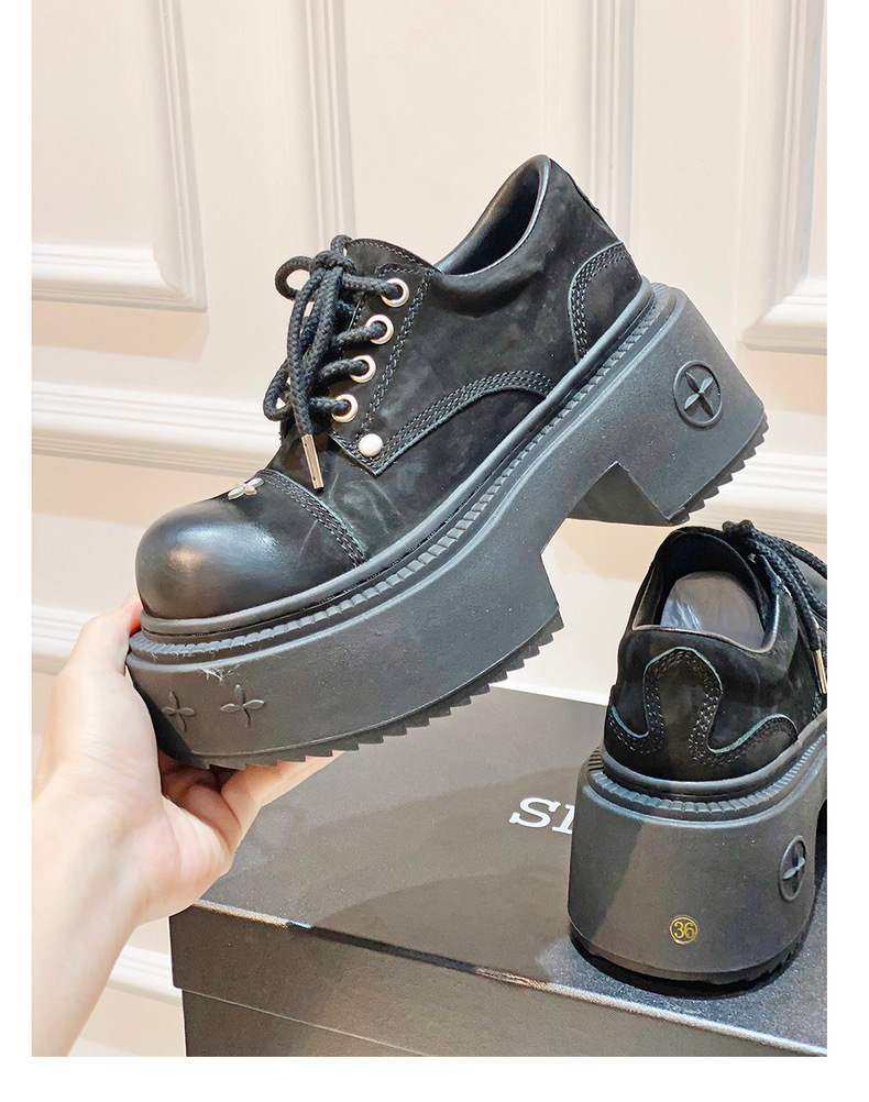 Martin's 2024 new women's shoes have a sole and a height increase of 9.5 centimeters. Student Fashion Shoes_voghion.com