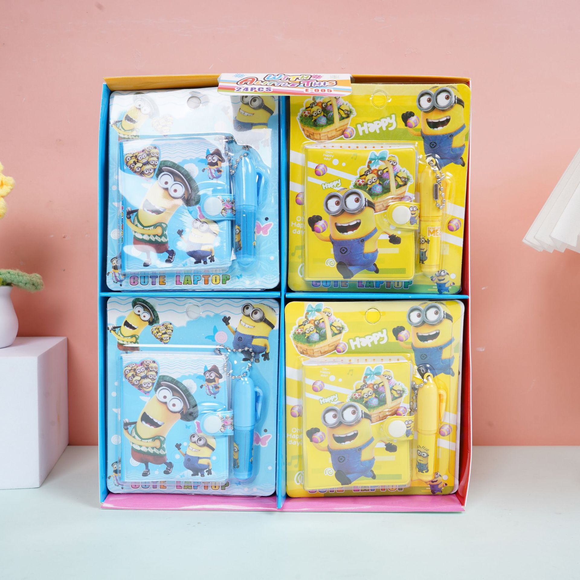 E005 Labu mini cuaderno de mano conjunto creativo nuevo dibujo animado encantador comercio exterior transfronterizo tailandés temu