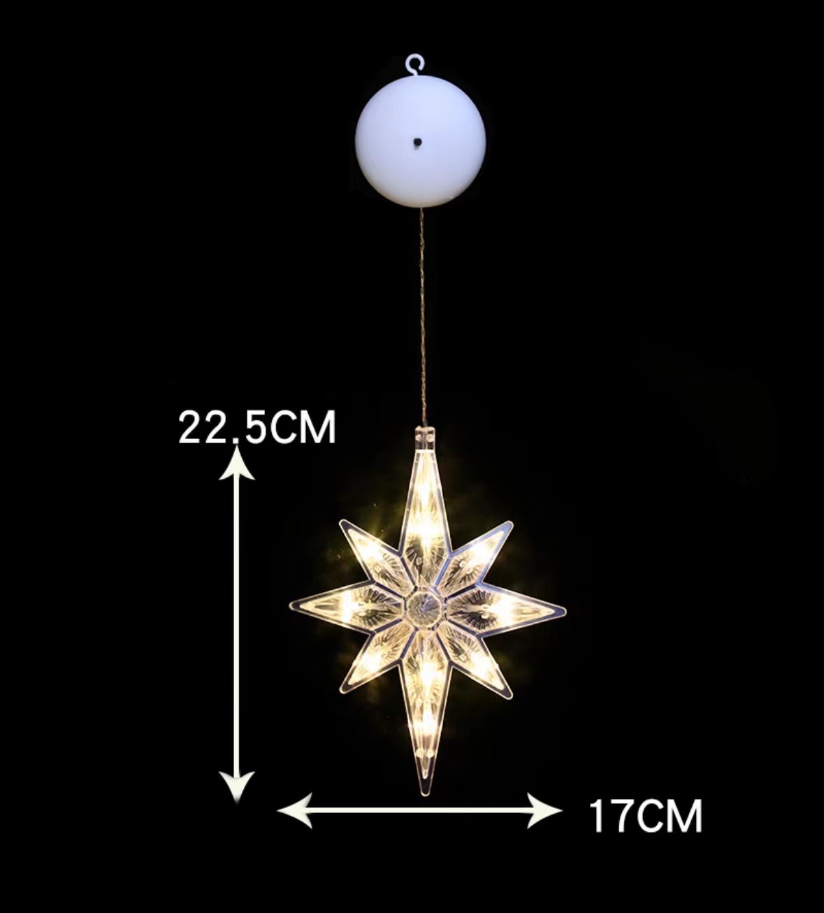 Lámpara de ventura LED de Navidad decoración Santa muñeco de nieve ventana de diseño creativo de la escena de vacaciones