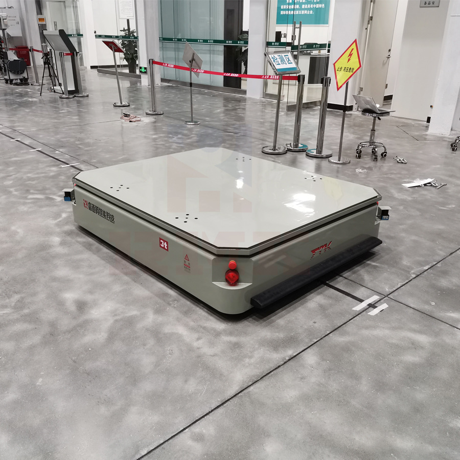 睿迈科5吨智能无人操控电动平板车 AGV无人搬运车 无轨转向运输车