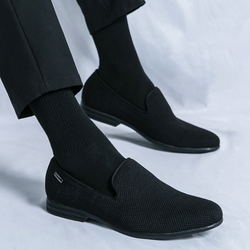 Zapatos Lofu simples y transpirables para hombres de talla grande transfronterizos 2024 primavera y otoño nuevos zapatos Lofu casuales de negocios para hombres