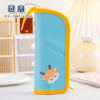 Cartoon folding capacious pencil case for elementary school students, universal high quality cloth