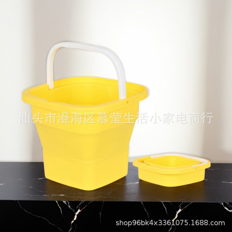 접이식 세탁통-노란색