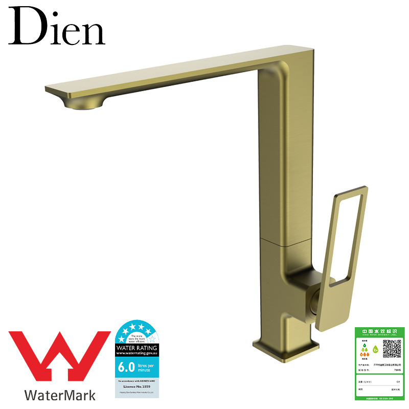 Watermark Certified High-Quality Copper Body Household Kitchen Faucet Hot and Cold Dual-Control Washbasin Faucet