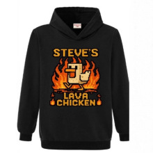 跨境热销Chicken Jockey卡通印花儿童套装连帽衫卫衣套装男女童