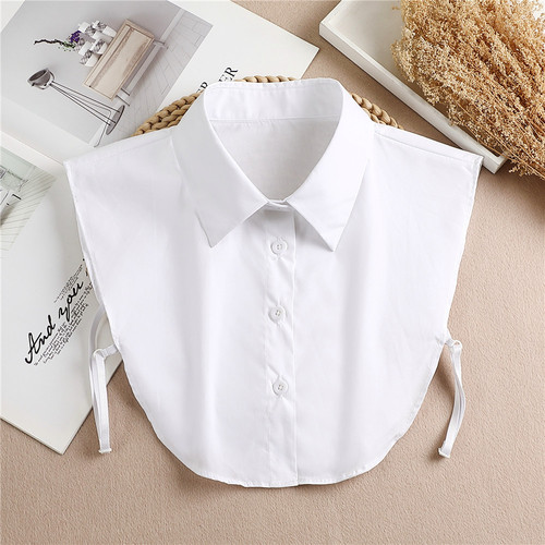 Spring new style cotton mandarin jacket short shirt collar decorative pointed collar shirt fake collar