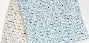 Ready Supply of Silver Filament Small Fragrant Woolen Fabric Shaoxing Supply
