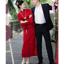敬酒服新娘2025新款新中式旗袍红色订婚套装高级感显白回门礼服裙