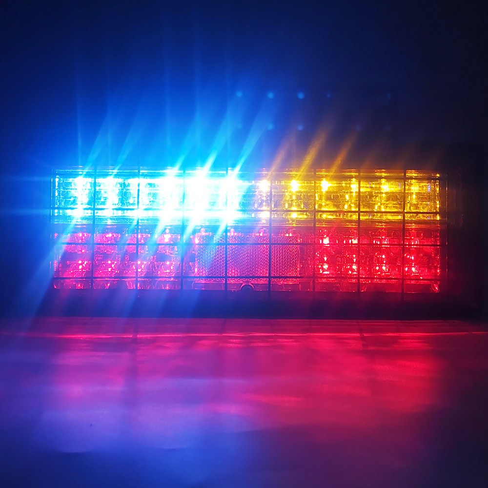 24V Placa de hierro luz trasera camión red de hierro camión LED Placa de hierro luz trasera remolque Placa de hierro luz trasera