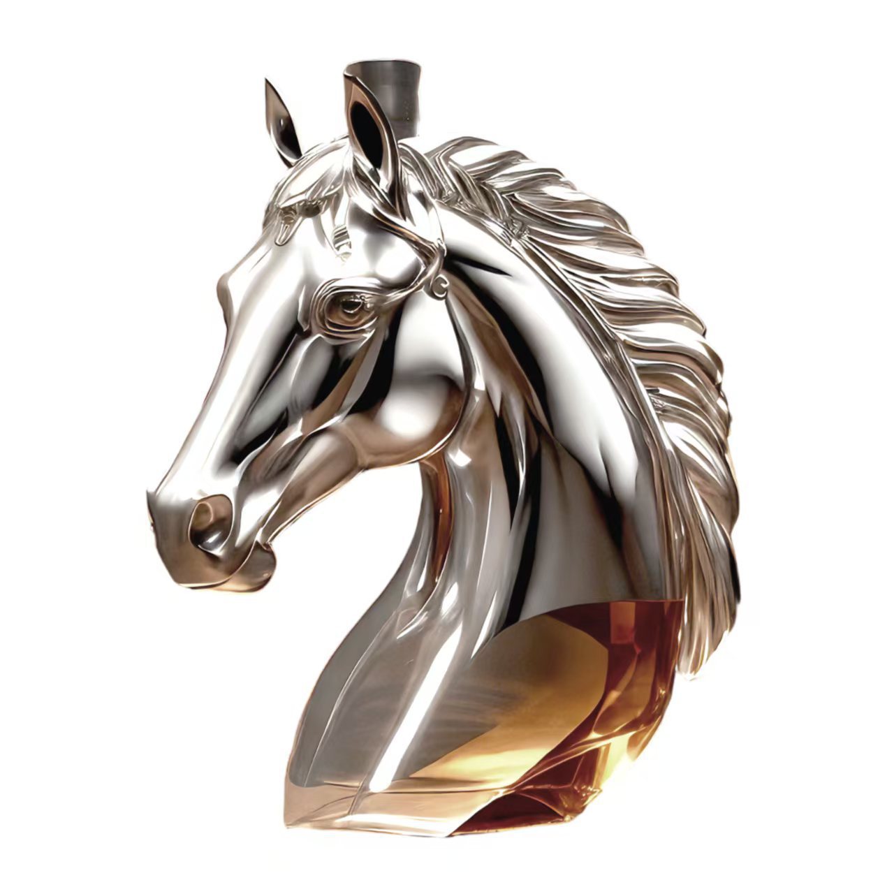 Decantador de Whisky con Forma de Cabeza de Caballo de Vidrio para Vino y Whisky image 6