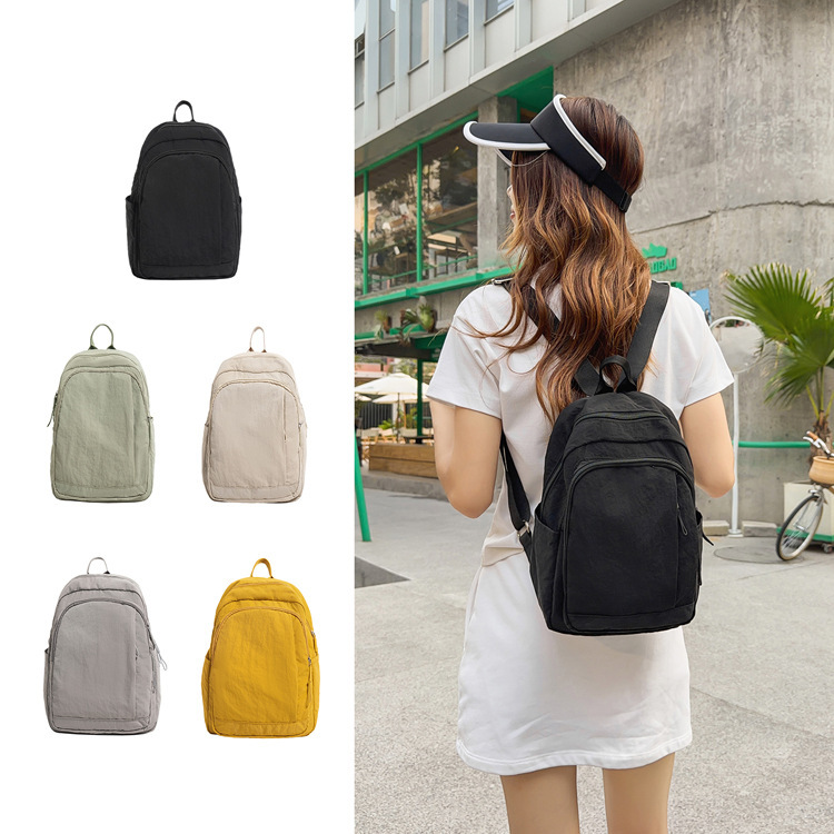 Backpack for female college students, high school students, and office workers, simple design, 2026 new model, outdoor travel backpack Backpack for female college students, high school students, and office workers, simple design, 2026 new model, outdoor travel backpack