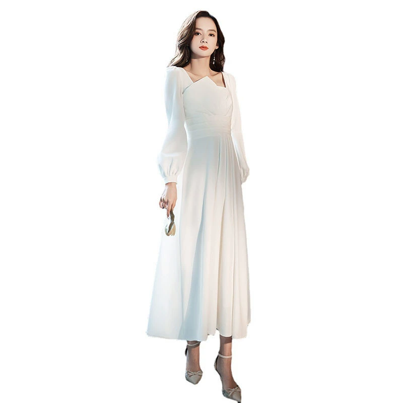 Winter long-sleeve, evening dress