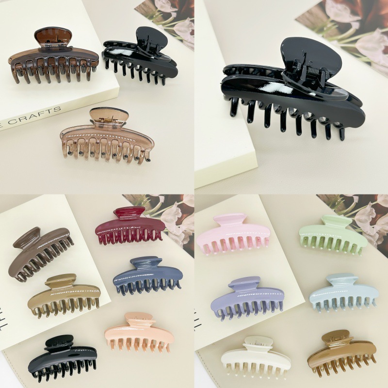 Simple oso esmerilado clip de pelo Cabeza trasera updo pelo agarre dulce chica estudiante horquilla accesorios para el cabello 2 yuanes tienda