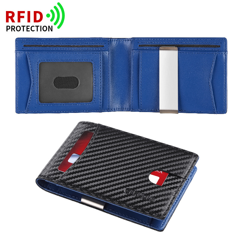 Amazon EE.UU. Clip de dólar de fibra de carbono multi-tarjeta de tarjeta cubierta de tarjeta para hombres cartera cubierta de tarjeta cepillo antirrobo
