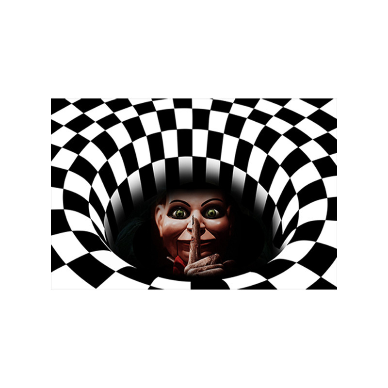 アマゾン工場のハロウィンの透かし彫りの装飾のじゅうたんの3d視覚の立体的なマットの玄関の家の入り口の足のマットの卸売り|undefined
