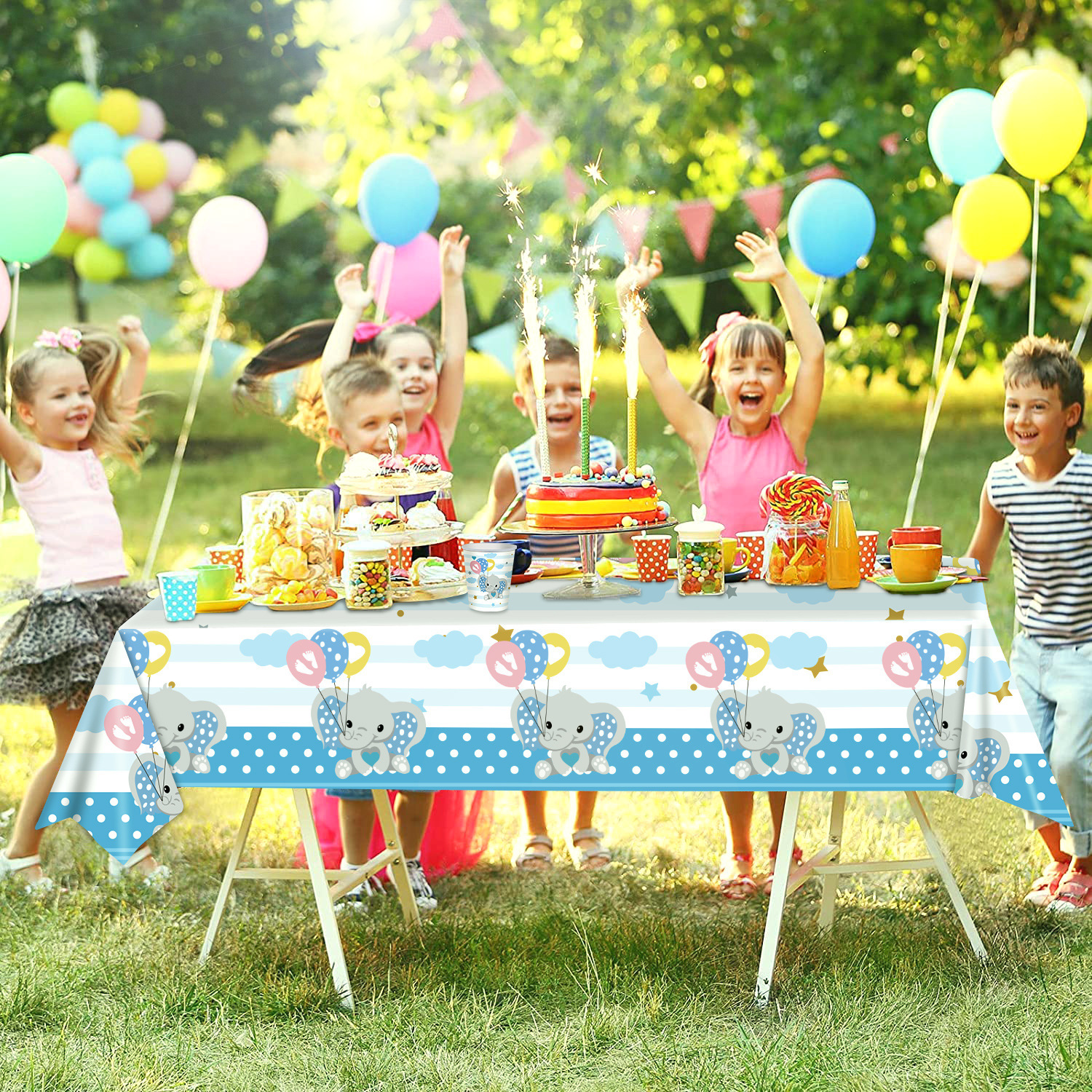 110g Weight Tablecloths Home Textiles & Decor Type Decorative Props Event & Party Supplies 1 Piece Quantity Party Occasion Plastic Material Birthday Festival Letter, Balloon Pattern Birthday Style Birthday Birthday Letter Balloon Plastic Party Decorative Props Tableware 1 Piece 5