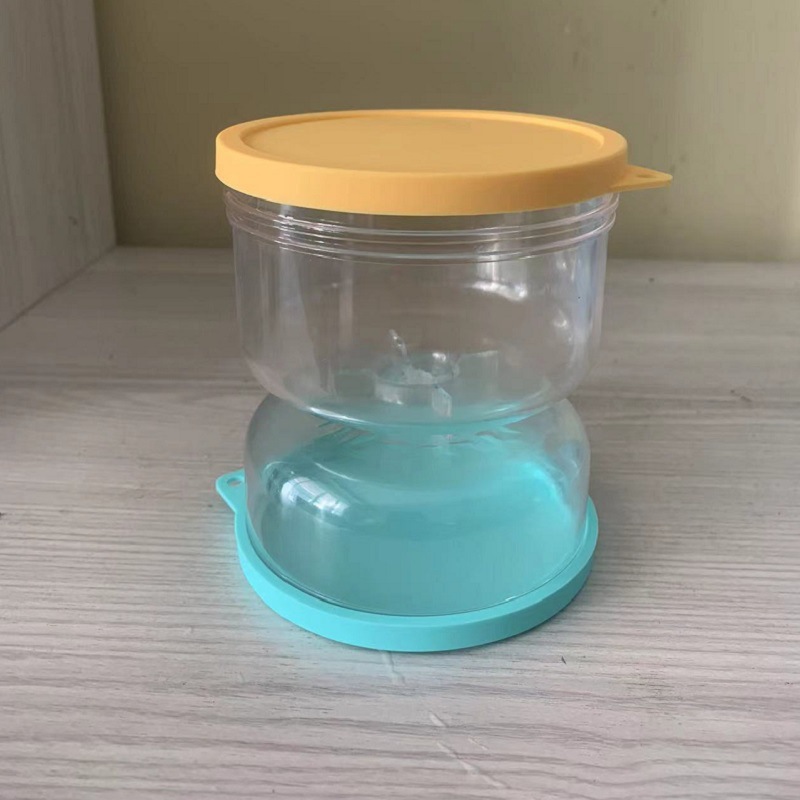 Pickle Jar húmedo y seco taza de separación de verduras en escabeche Jar de vidrio de arena de verduras en escabeche Jar jugo de separación de alimentos filtro de agua de separación