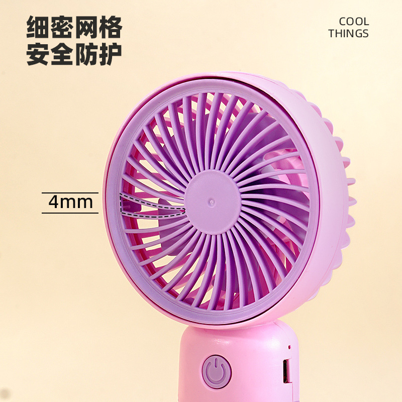 Ventilador de mano USB portátil, ideal para verano y oficina