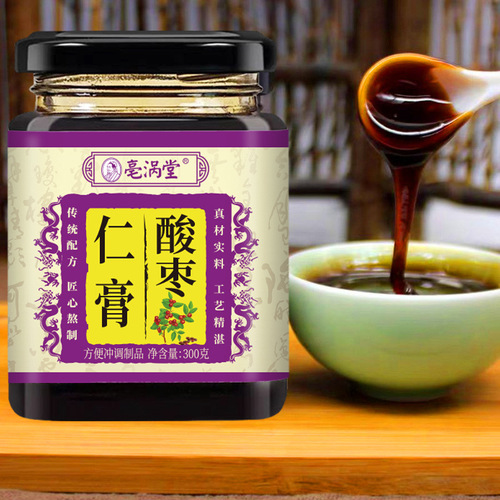 Sour Jujube Seed Paste, Goji Berries, Mulberries, Longan Flesh Instant Beverage in Canned Packaging, 300g, Direct Source Shipment, Medicinal and Edible Products