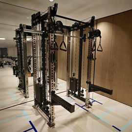 REP第5代双飞鸟训练器深蹲架 卧推架 机 不锈钢立柱多功能