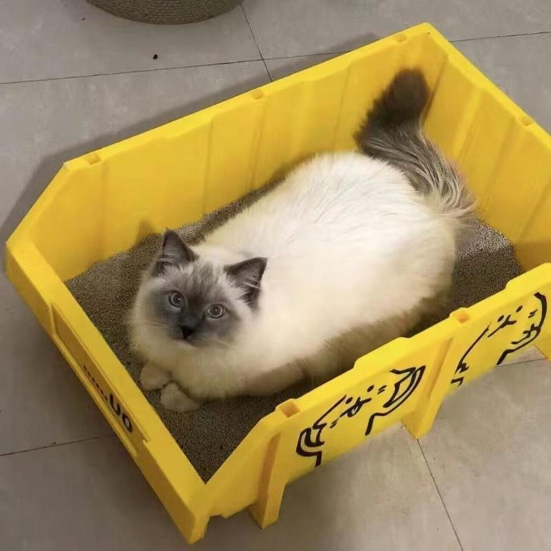 猫トイレサイズ 特大 メインクーン猫 巨大コンテナ ラージターンオーバー フルオープン ジャイアント デフォルト|undefined