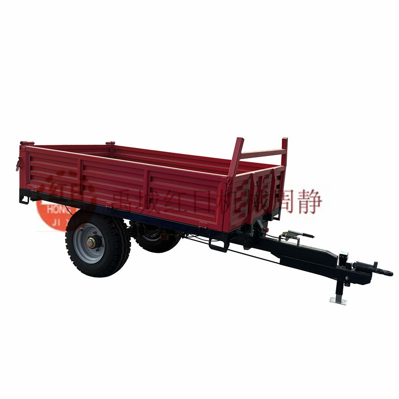 五吨液压半挂车斗  农用自卸拖车  阿里巴巴实拍半挂车斗