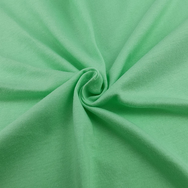 厂家现货21s全棉麻棉平纹汗布 170克单面针织布 春夏T恤服装面料