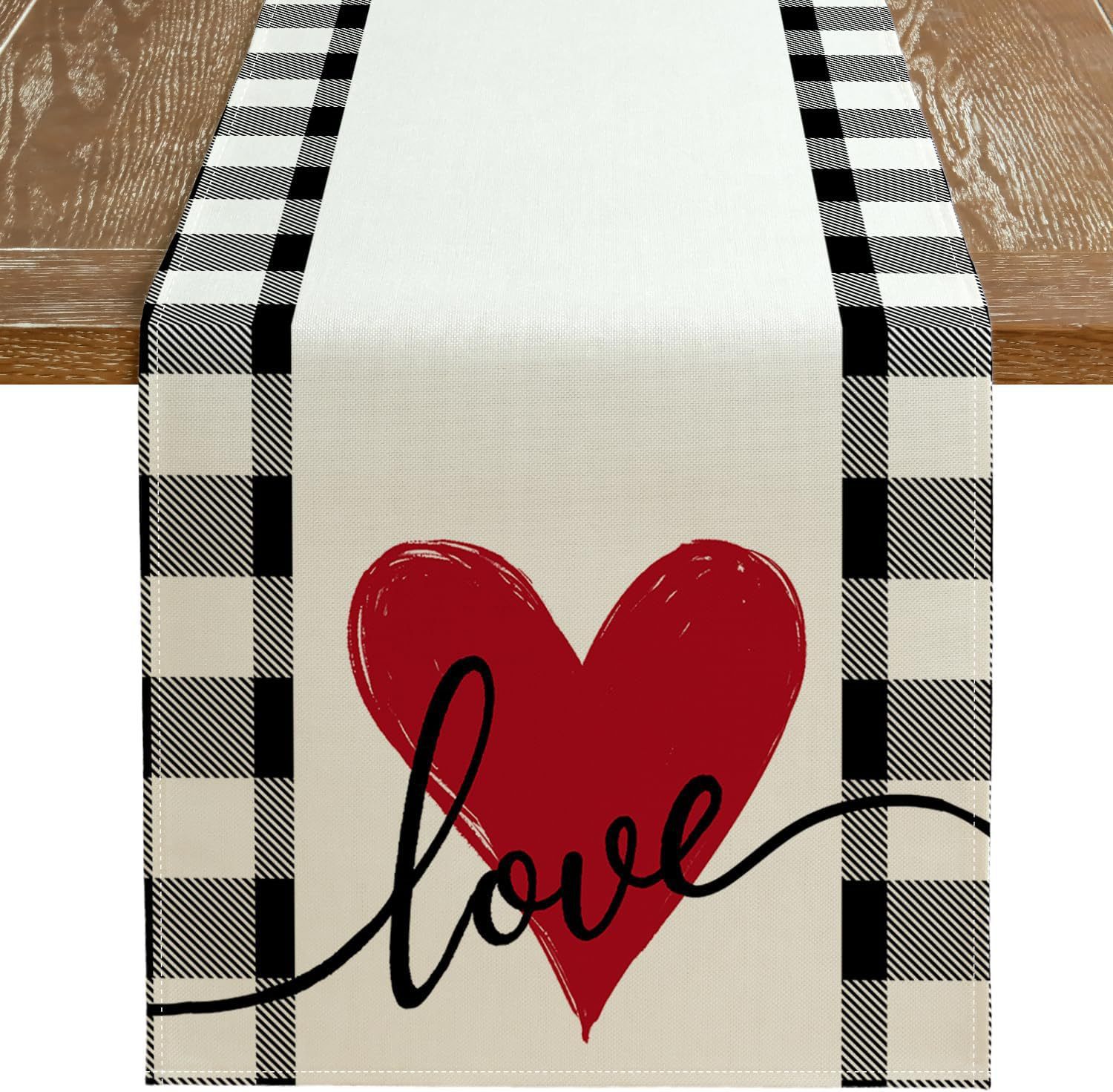 Transfronterizo nuevo día de San Valentín camino de mesa Lino impreso mantel hogar Decoración sofá fiesta Festival atmósfera Decoración