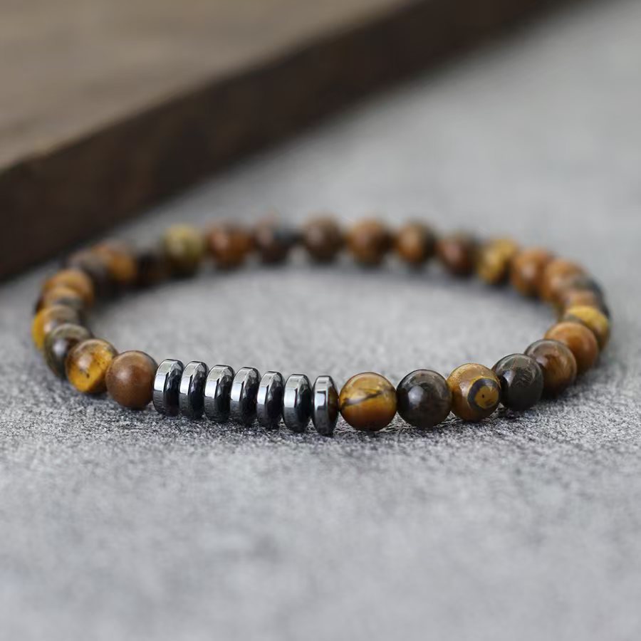 6MM 타이거 아이 블랙 담석