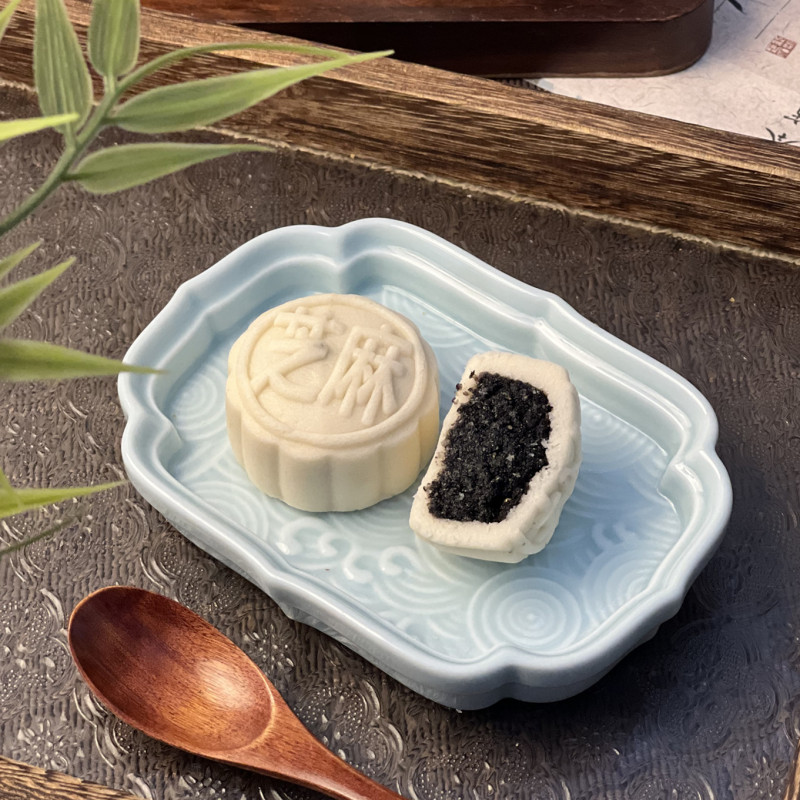 南宋雪月米月饼中秋月饼五仁黑芝麻多口味纯白皮米月饼厂家批发|undefined