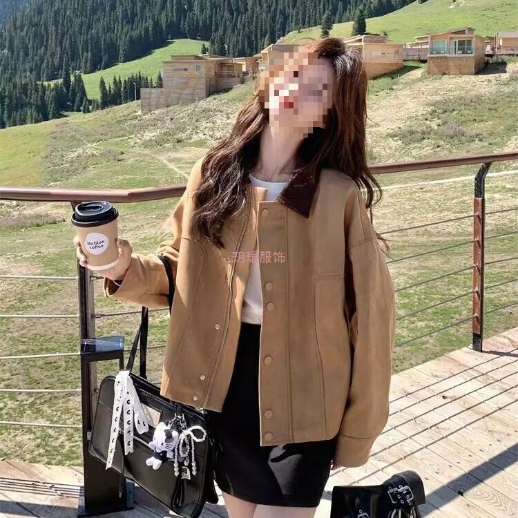 Design spring retro short jacket for leisure