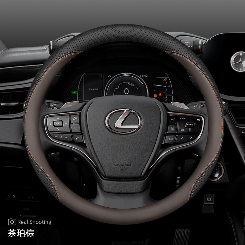 レクサス対応ハンドルカバーes200 es300h nx 260 ct200 rx300本革ハンドルカバー|undefined